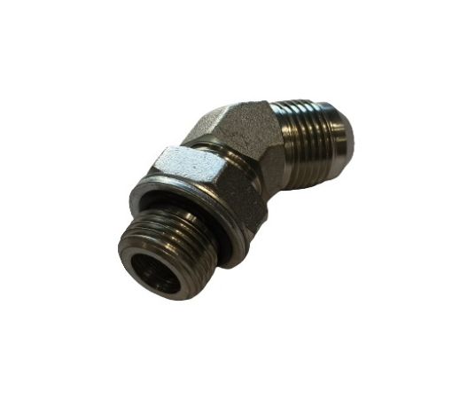 Slika Reducir ugao 45° 7/8x14 - G 5/8 - muški JIC 74 - BSP oring