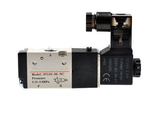 Slika 3V210-06 - Elektromagnetni razvodnik sa 1 magnetom 24V, 3/2