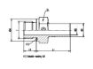 Slika XTRE 08 NB/M 14x1,5 - Podešljivi pravi uvrtni priključak