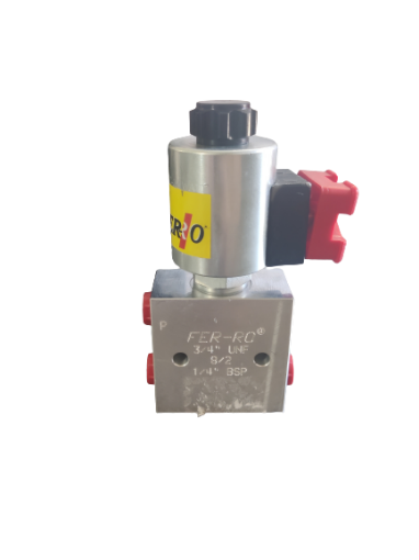 Slika 3/4 UNF - Zic ventil, otvoren, 24VDCV, 1/4" BSP